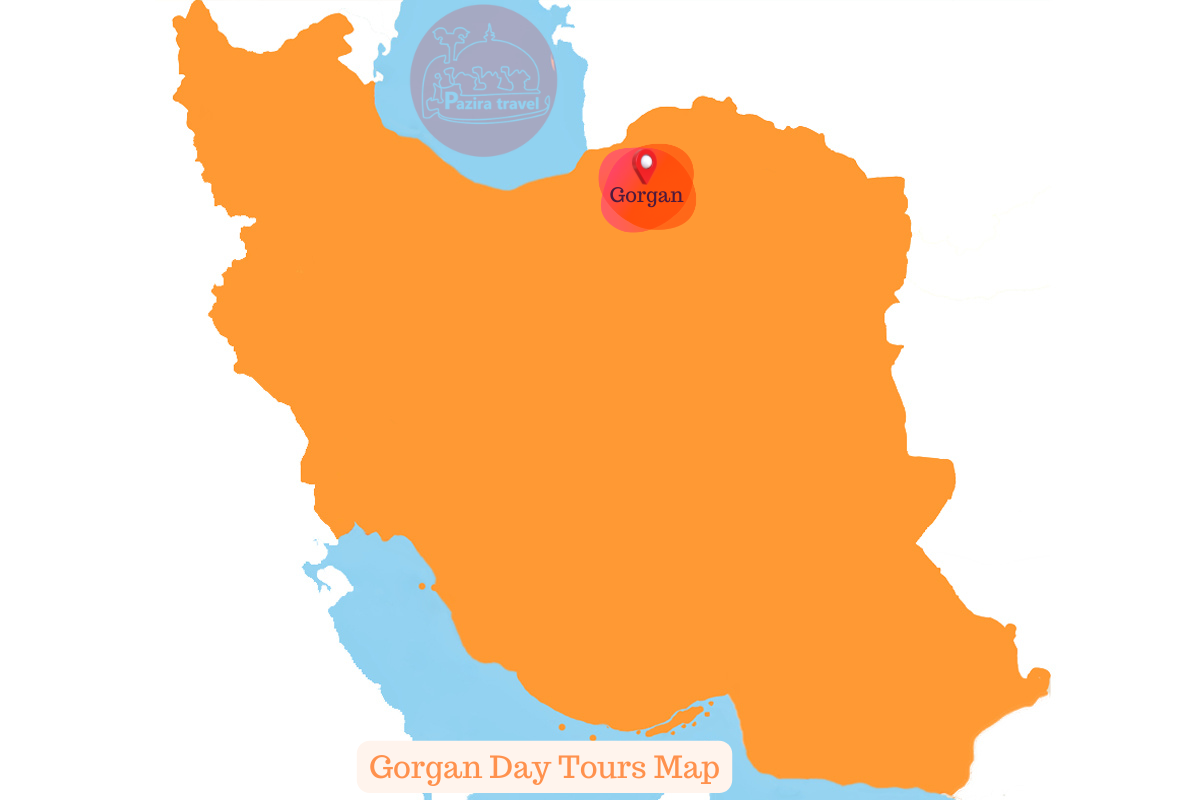 Explore Gorgan trip route on the map!